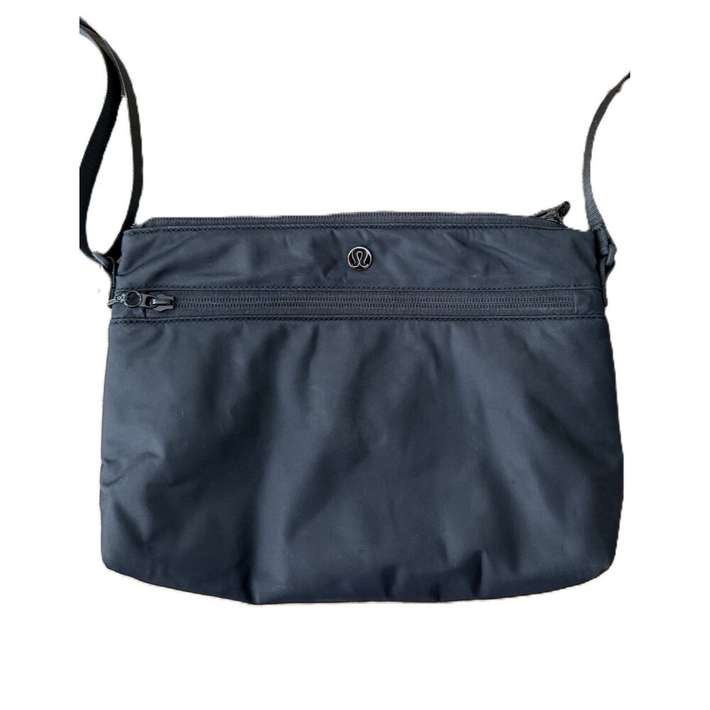 Lululemon Black Nylon Crossbody Bag - Sleek Travel & Athleisure Purse